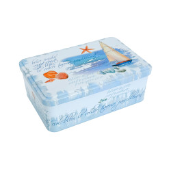 Galettes Nature - Boîte métal décor coquillage