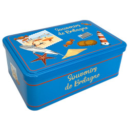 Galettes Nature - Boîte métal décor souvenirs de Bretagne