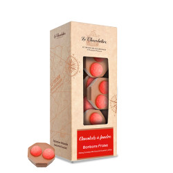Chocolat à Fondre Lait Bonbons Fraise 210g