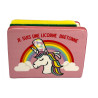 Porte éponge rose licorne + éponge