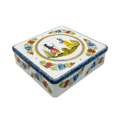 Galettes Nature - Boîte métal décor Couple breton