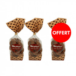 2 sachets mini palets chocolat achetés, le 3ème OFFERT