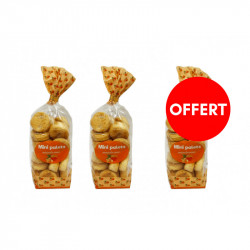 2 sachets mini palets mandarine, le 3ème OFFERT