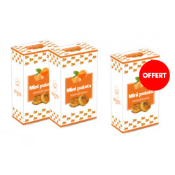 2 boîtes mini palets mandarine, la 3ème offerte