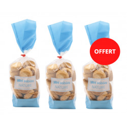 2 sachets mini sablés achetés, le 3ème OFFERT