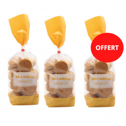 2 sachets mini sablés vanille achetés, le 3ème OFFERT